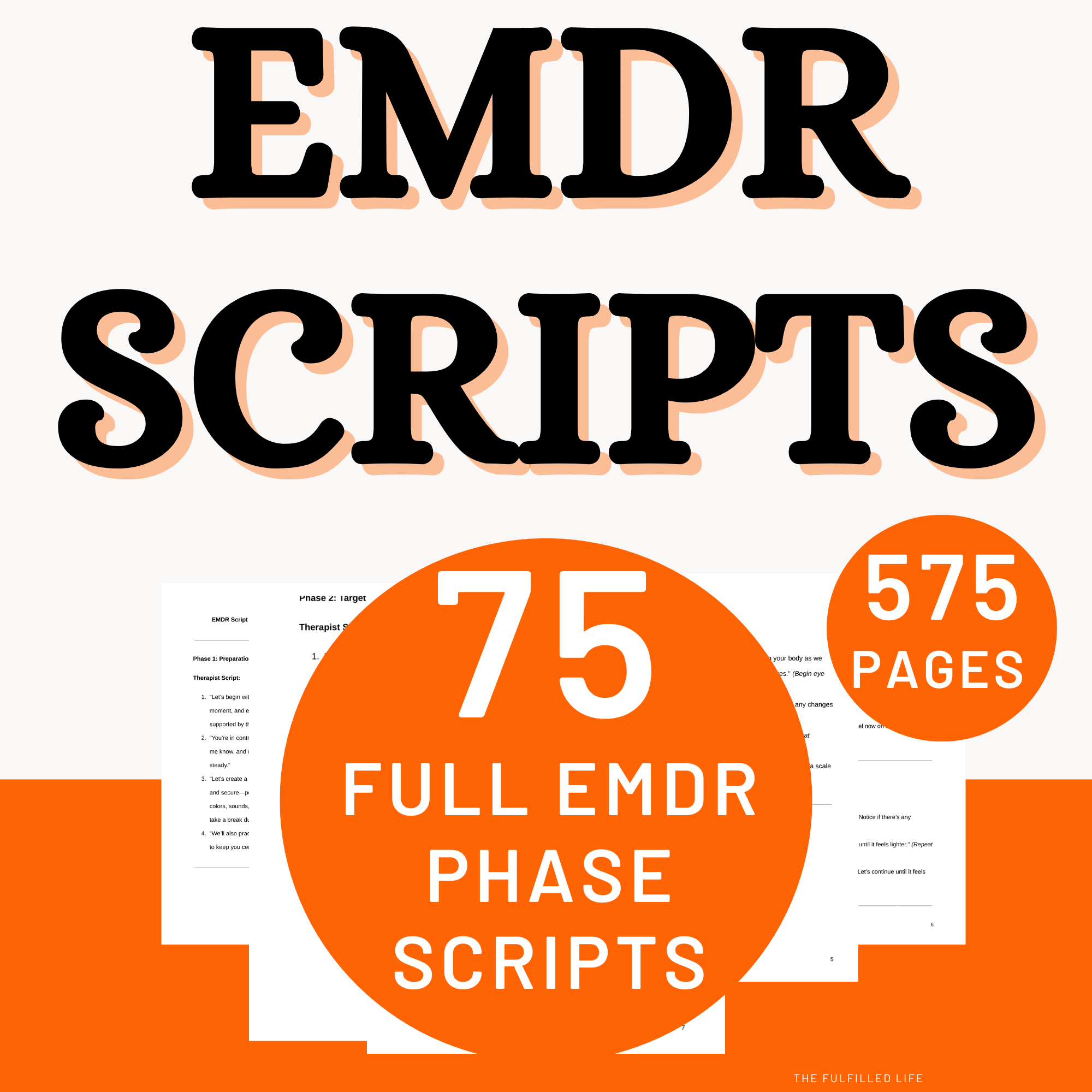 75 emdr scripts for trauma and mental health treatment 75 full-length EMDR scripts bundle for therapists and licensed mental health professionals PDF