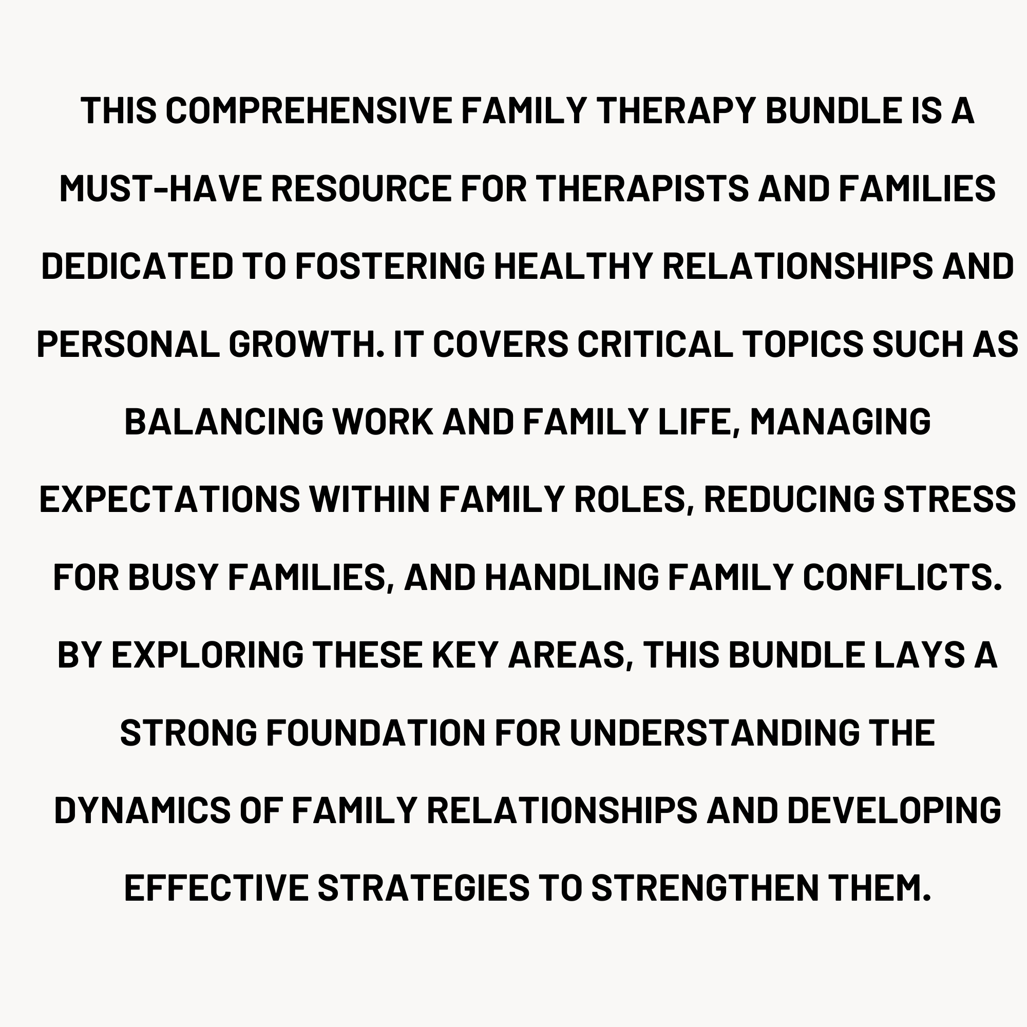4,000 family therapy questions bundle Family therapy bundle description — 4000 questions covering family conflict communication parenting and boundaries