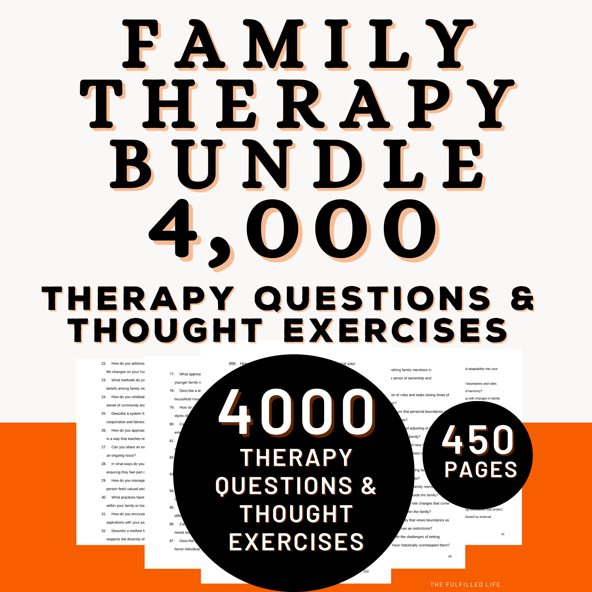 4,000 family therapy questions bundle 4000 family therapy questions and thought exercises mega bundle for therapists and families PDF download