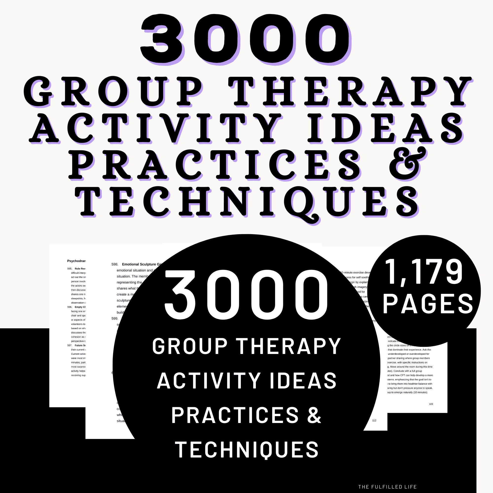 3,000 group therapy activities, techniques, and practices 3000 group therapy activities and techniques bundle for therapists and group facilitators PDF download