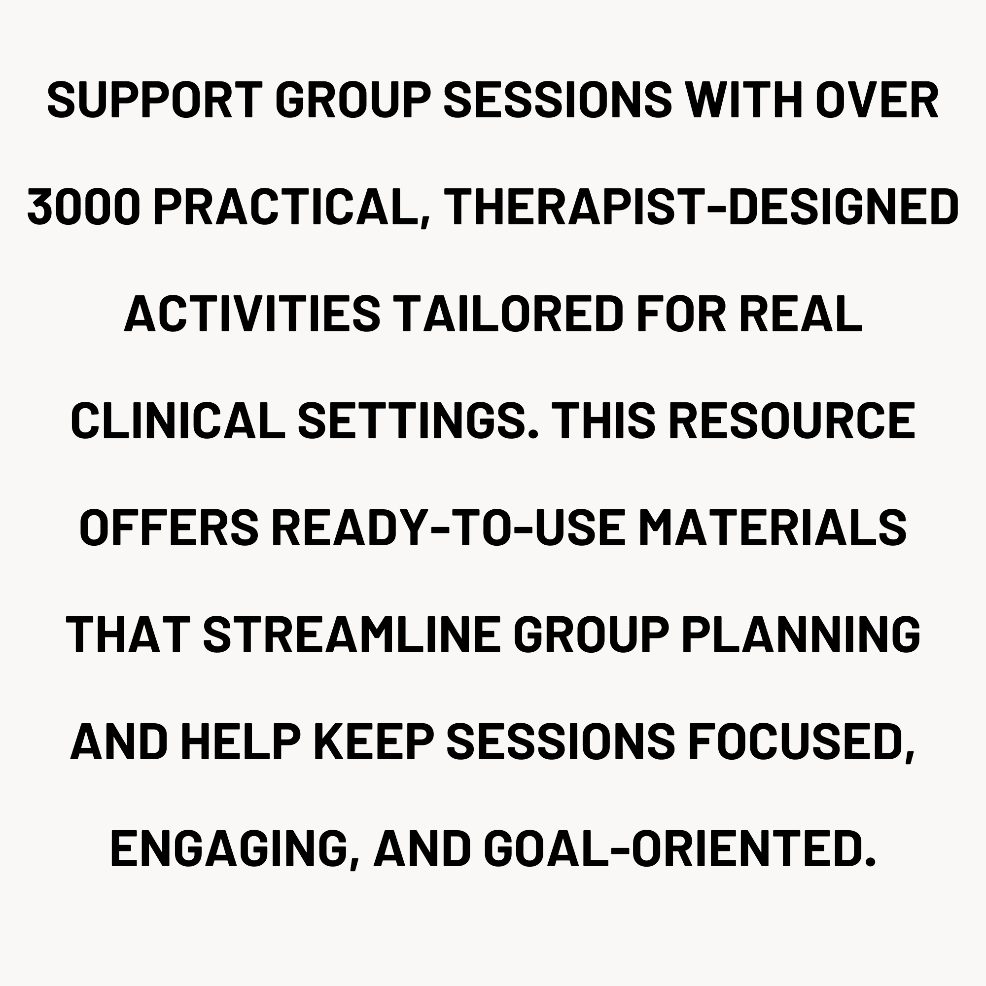 3,000 group therapy activities, techniques, and practices Group therapy activities bundle description — 3000 ready-to-use techniques for CBT DBT ACT and trauma-informed group sessions