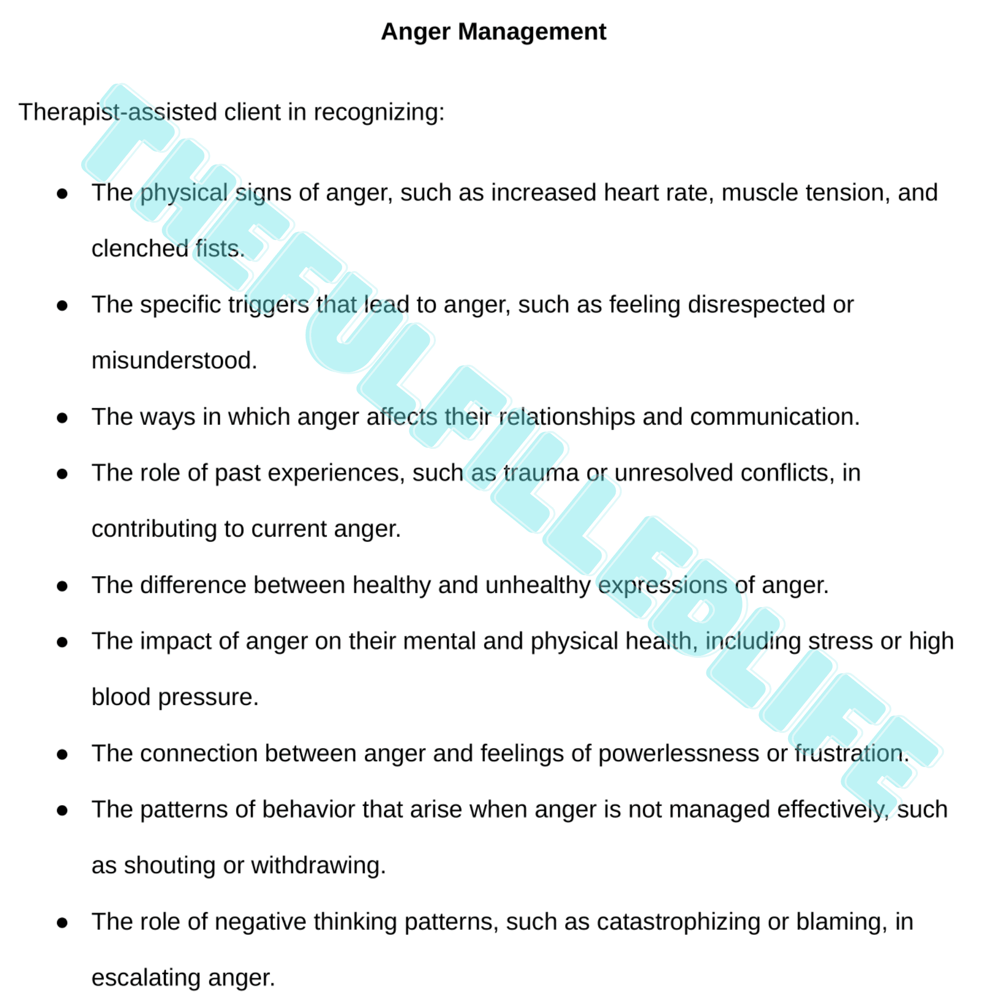 10,000 therapy progress note statements and interventions Sample therapy progress note statements and clinical interventions for anxiety depression and trauma