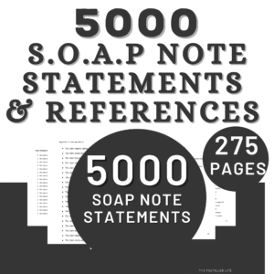 5000 SOAP note statements for therapists and mental health professionals 275-page PDF download
