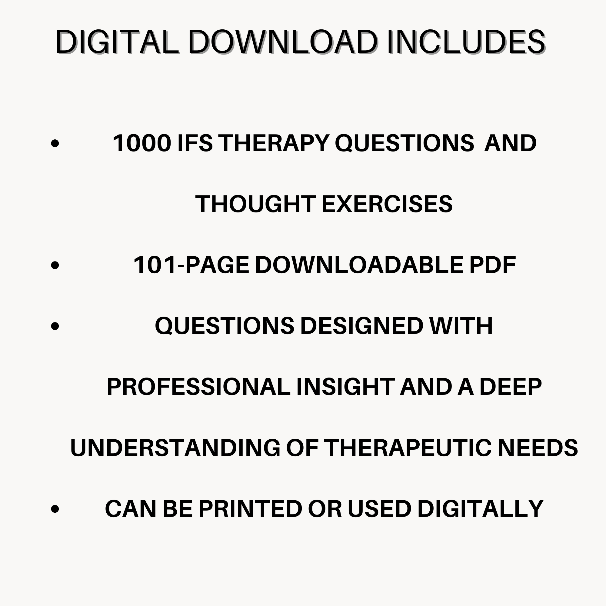 1,000 narcissistic abuse survivor therapy Narcissistic abuse therapy bundle contents — 1000 questions 101 pages PDF instant digital download