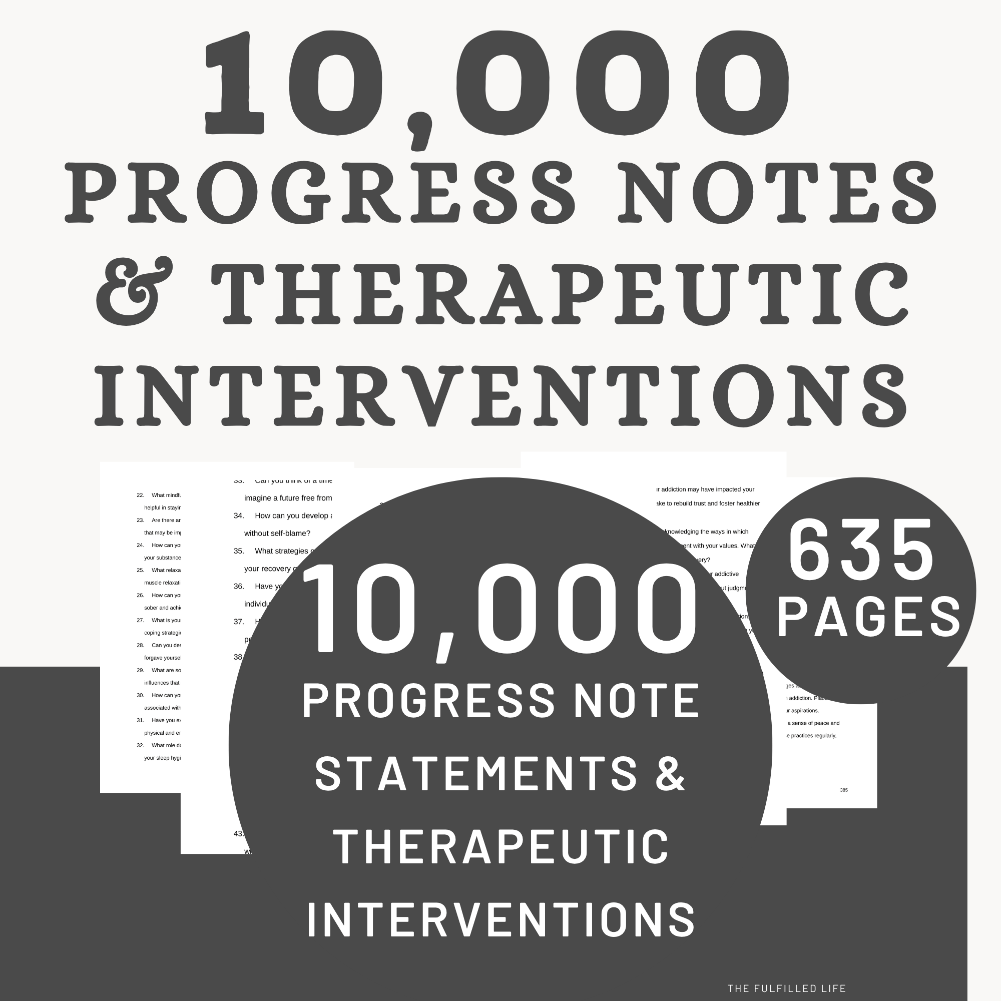 10,000 therapy progress note statements and interventions 10,000 therapy progress note statements and interventions