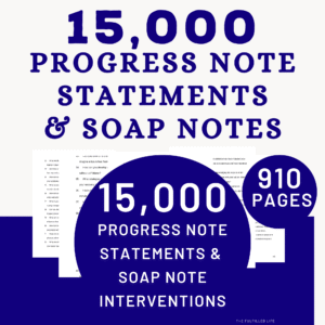 15,000 therapy progress notes & soap notes bundle